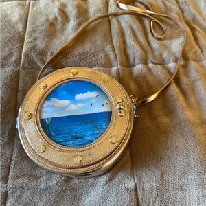 Betsey Johnson Metallic Gold Crossbody Bag